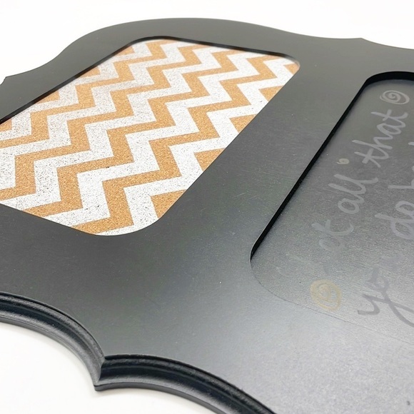 Hobby Lobby chevron cork board + chalk board wall decor - Picture 2 of 4